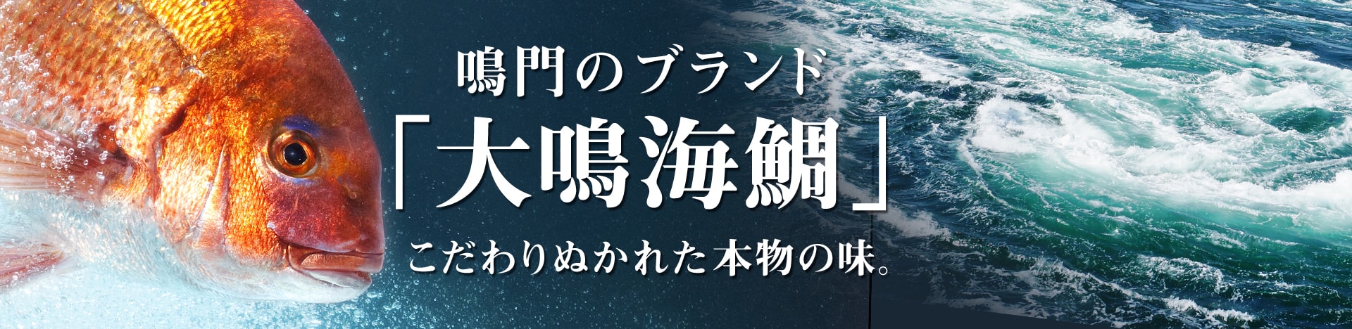 なるとのブランド「大鳴海鯛」こだわりぬかれた本物の味。